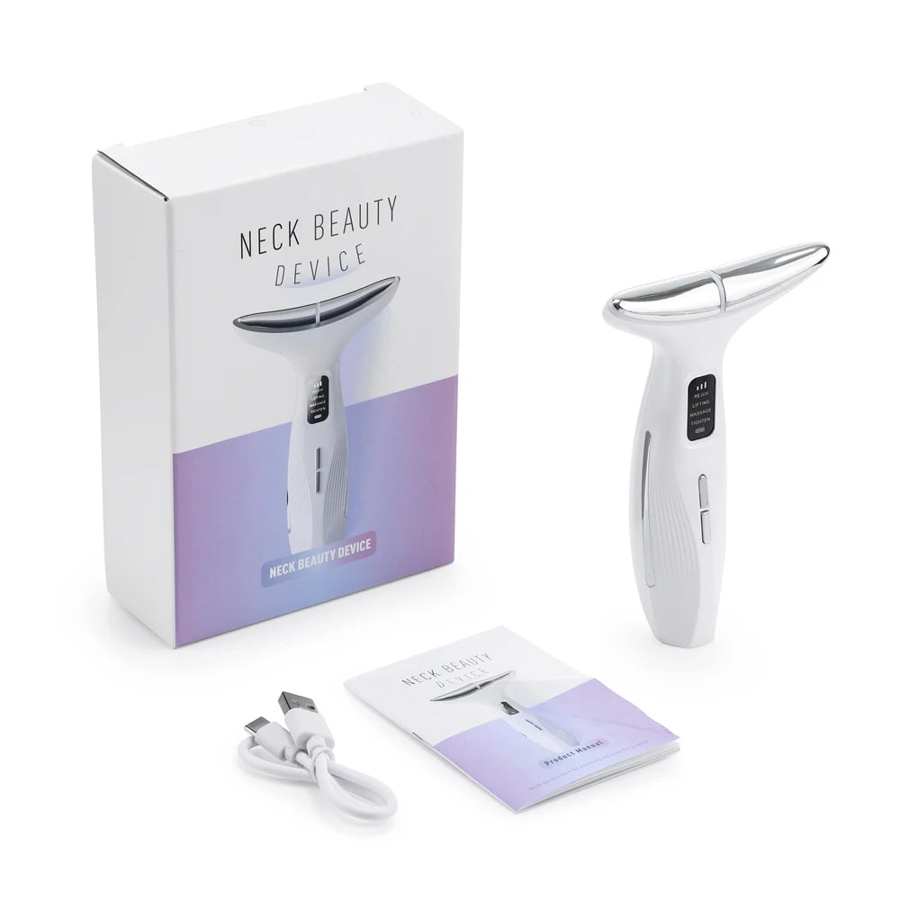 3-in-1 LED Facial & Neck Massager