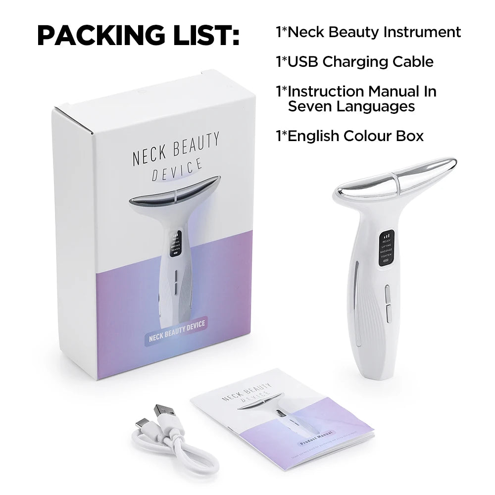 3-in-1 LED Facial & Neck Massager