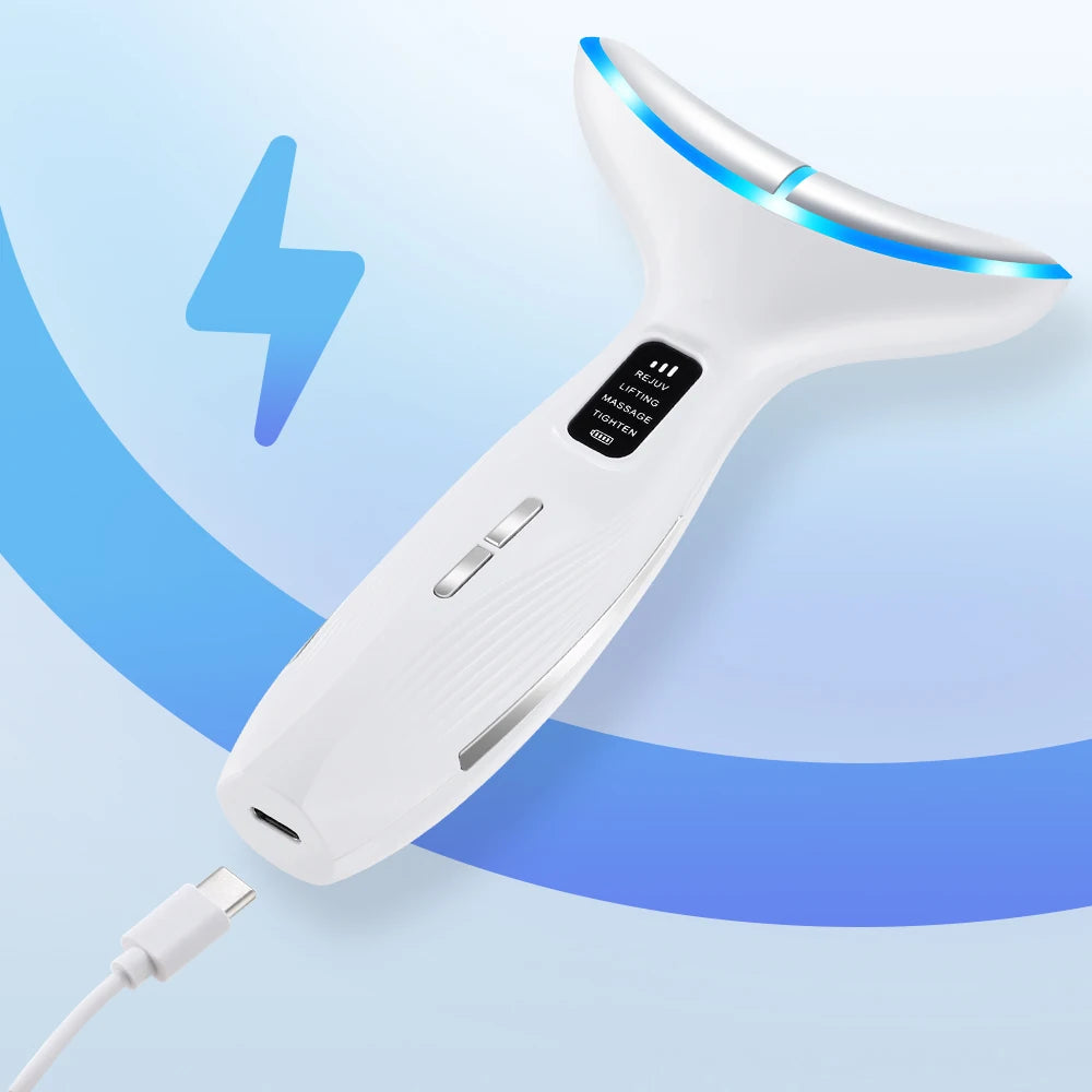 3-in-1 LED Facial & Neck Massager